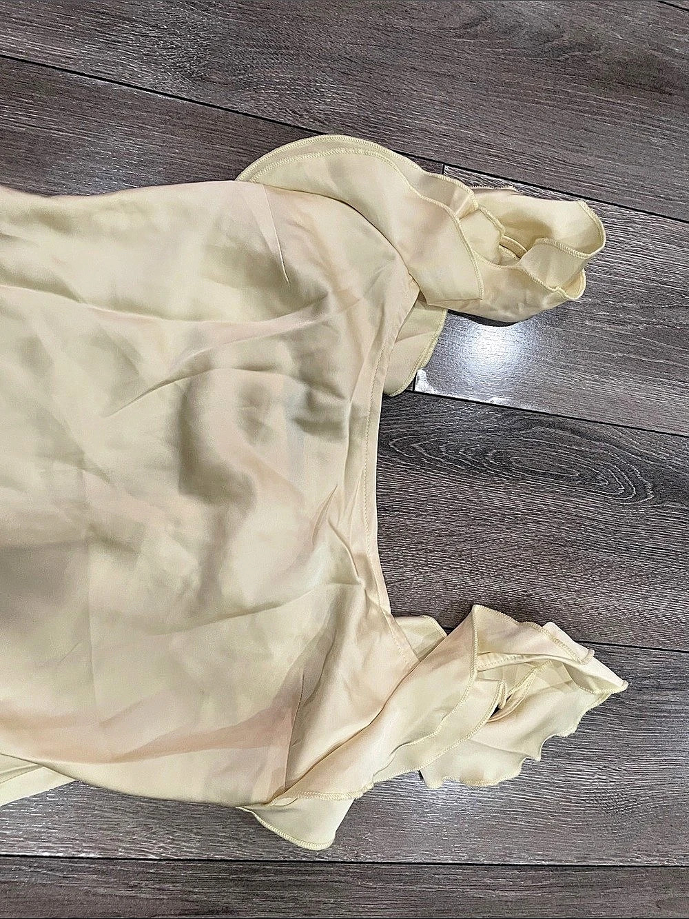 RIHOAS Yellow Ruffle Strap midi Dress - Picture 9 of 10
